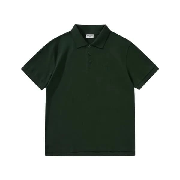 입생로랑 남성 그린 폴로 반팔티 - Saint laurent Green Short slee… - 1