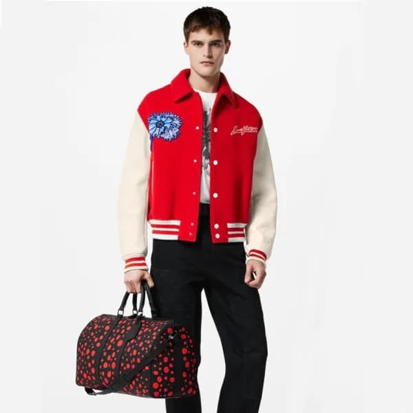 루이비통 남성 레드 키폴 - Louis vuitton Mens Red Keepall - l… - 1