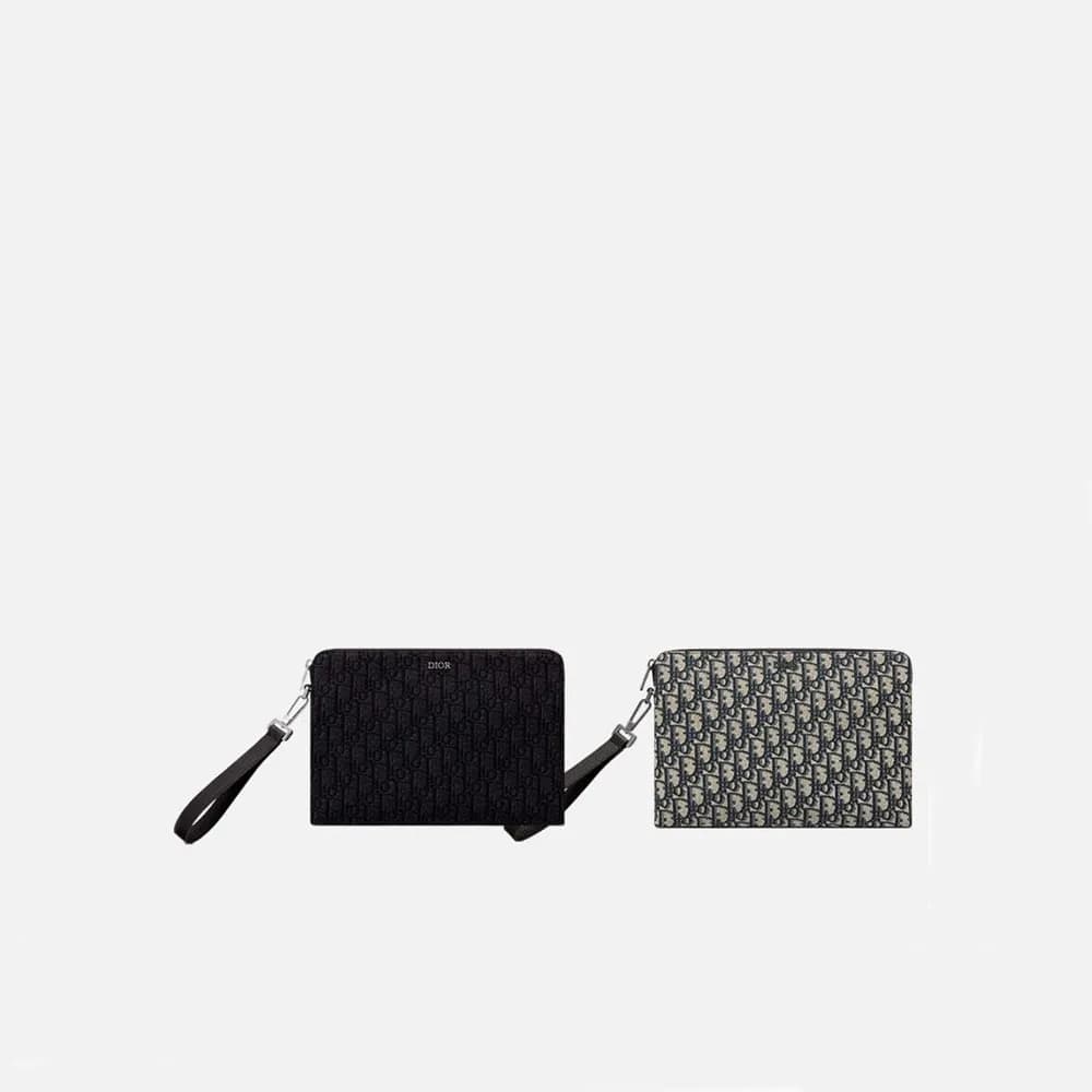 디올 오블리크 핸드 클러치 【매장-200만원대】 - Dior Mens Oblique Clu… - 1