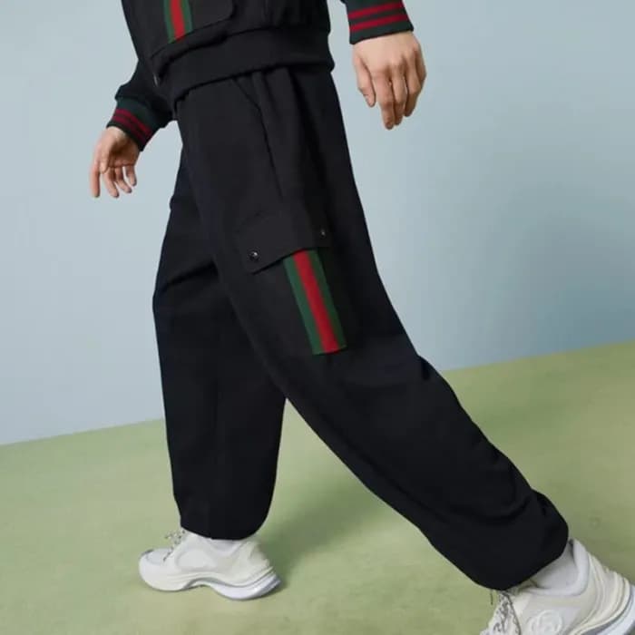구찌 남성 캐쥬얼 블랙 팬츠 - Gucci Mens Black Pants - gu1011x - 1