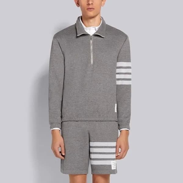 톰브라운 남성 그레이 폴로 맨투맨 - Thom Browne Mens Gray Tshirts… - 1