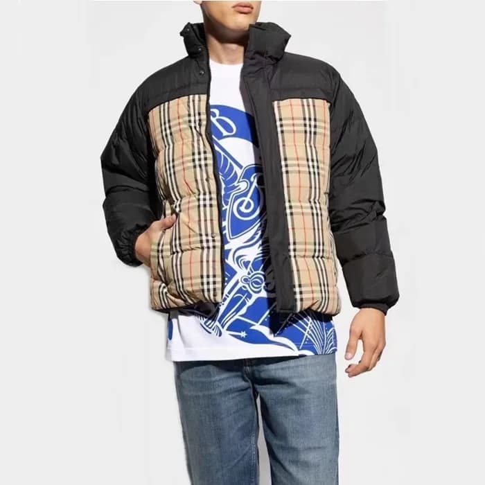 버버리 남성 블랙 다운 양면패딩 - Burberry Mens Black Padding - … - 1