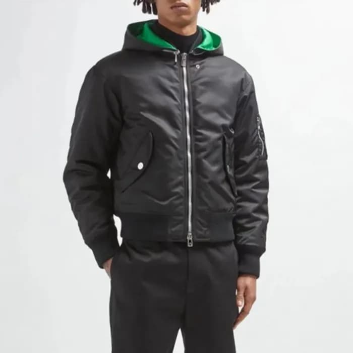 보테가베네타 남성 집업 블랙 자켓 - Bottega Veneta Mens Black Jac… - 1