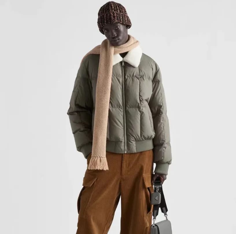 프라다 남성 카키 패딩 자켓 - Prada Mens khaki Jackets - pr808… - 1