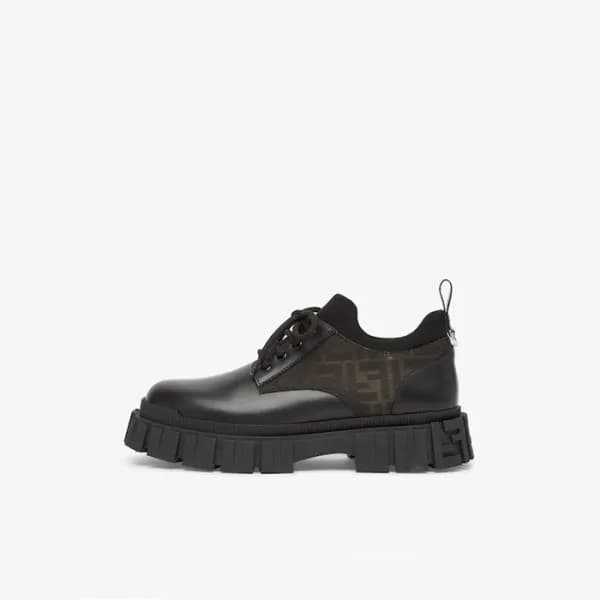 펜디 남성 가죽 앵클 부츠 - Fendi Mens Black Boots - sh17x - 1