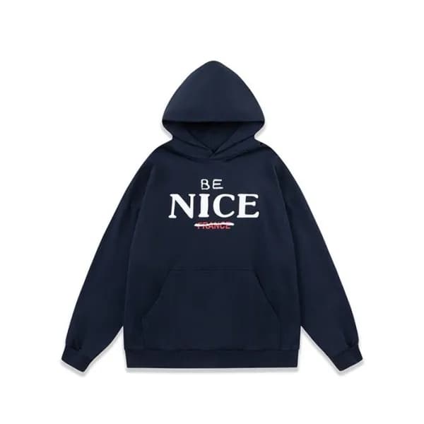 베트멍 남성 네이비 후드티 - Vetements Mens Navy Hoodie - vec6… - 1