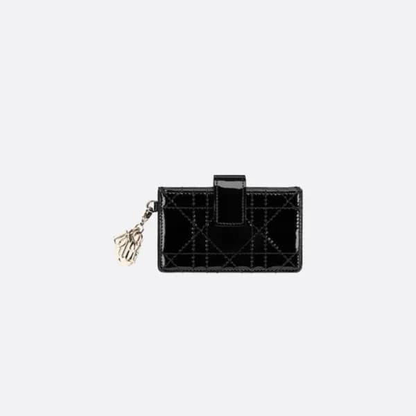 디올 여성 블랙 카드 지갑 - Dior Womens Black Card Wallets - … - 1