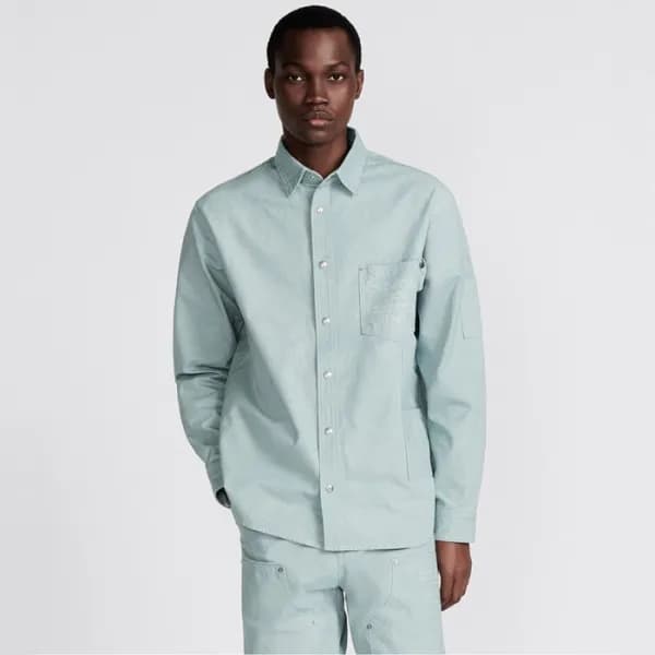 디올 남성 캐쥬얼 블루 셔츠 - Dior Mens Blue Shirts - dic311x - 1