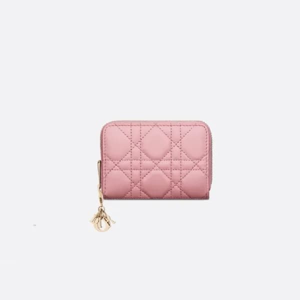 디올 여성 핑크 카드 지갑 - Dior Womens Pink Card Wallet - di… - 1