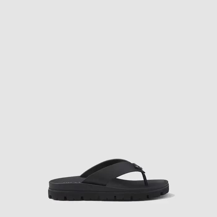 프라다 남성 블랙 슬리퍼 - Prada Mens Black Slippers - prs660… - 1