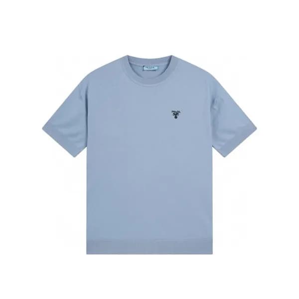 프라다 남성 블루 반팔 티셔츠 - Prada Mens Blue Tshirts - prc95… - 1
