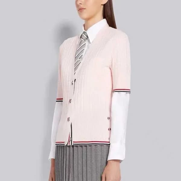 톰브라운 여성 반팔 가디건 - Thom Browne Womens Cardigan - thc… - 1