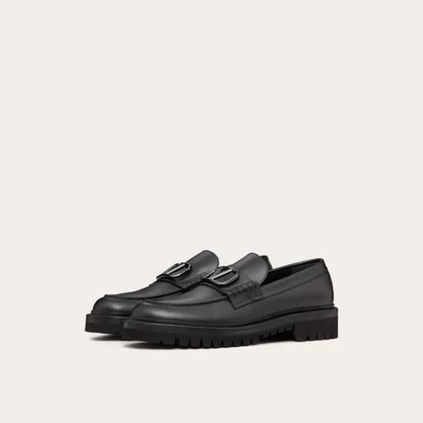 발렌티노 남성 블랙 로퍼 - Valentino Mens Black Loafer - vas1… - 1