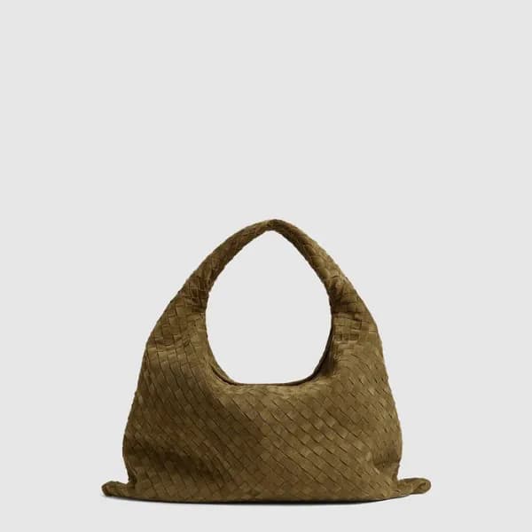보테가 베네타 여성 폰단트 라지 홉 - Bottega veneta Womens Khaki … - 1