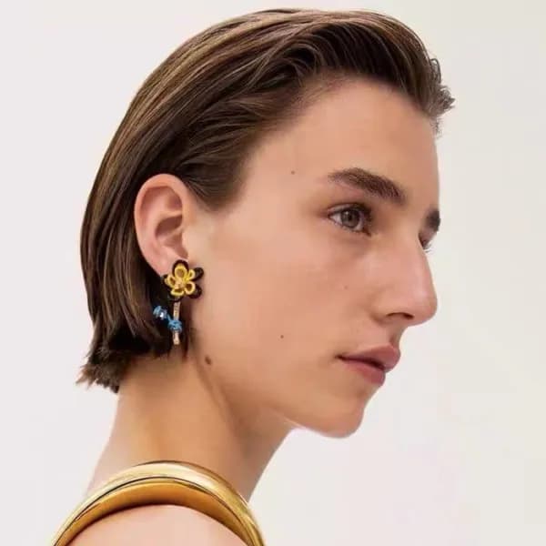 보테가베네타 여성 골드 이어링 - Bottega veneta Womens Gold Earr… - 1