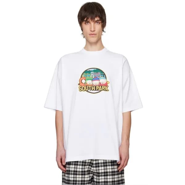 베트멍 남/녀 라운드 반팔 티셔츠 - Vetements Unisex Oversize Tsh… - 1