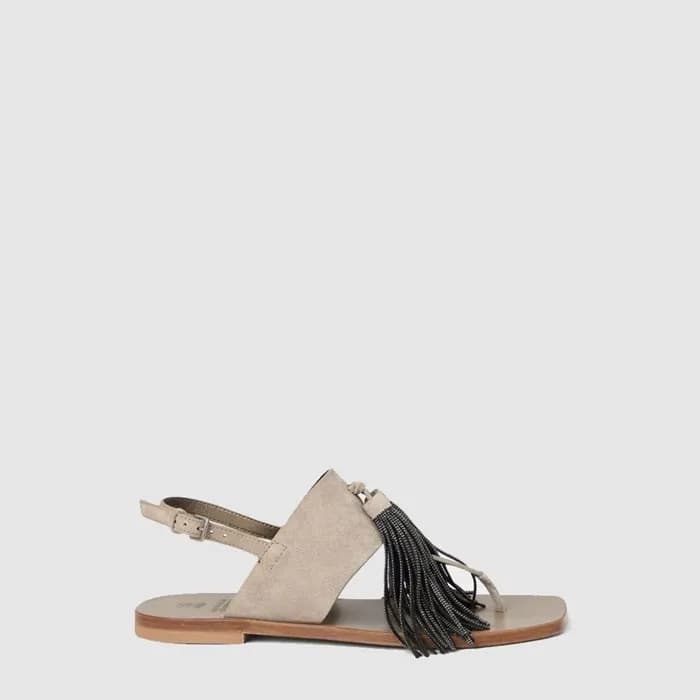 브루넬로쿠치넬리 여성 스웨이드 샌들 - Brunello Cucinelli Womens Su… - 1