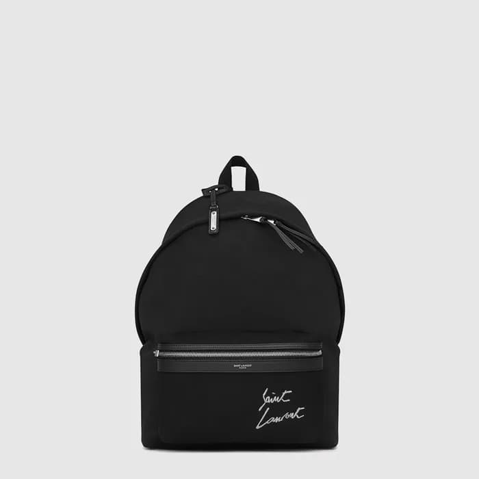 입생로랑 남성 시그니처 자수 시티 백팩 - Saint Laurent Mens Signatu… - 1