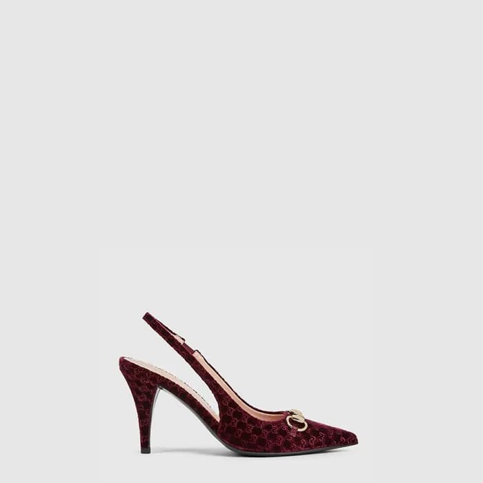 구찌 여성 홀스빗 슬링백 펌프스 - Gucci Womens Horsebit Slingbac… - 1