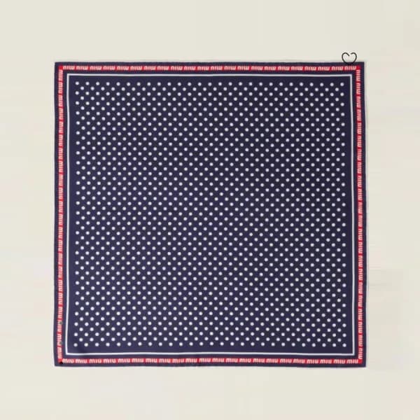미우미우 여성 스퀘어 스카프 - Miumiu Womens Square Scarf - acc… - 1