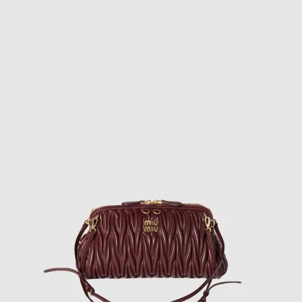 미우미우 여성 나파 가죽 클러치 - MiuMiu Womens Nappa Leather Cl… - 1