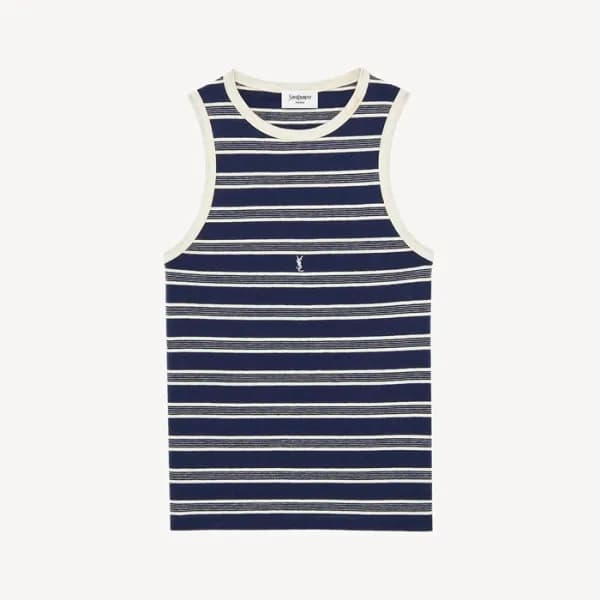 입생로랑 여성 라운드 나시 - Saint Laurent Womens Sleeveless T… - 1
