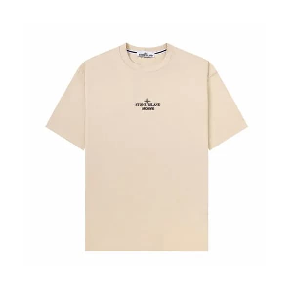 스톤아일랜드 남성 라운드 반팔 티셔츠 - Stone Island Mens Round Tsh… - 1