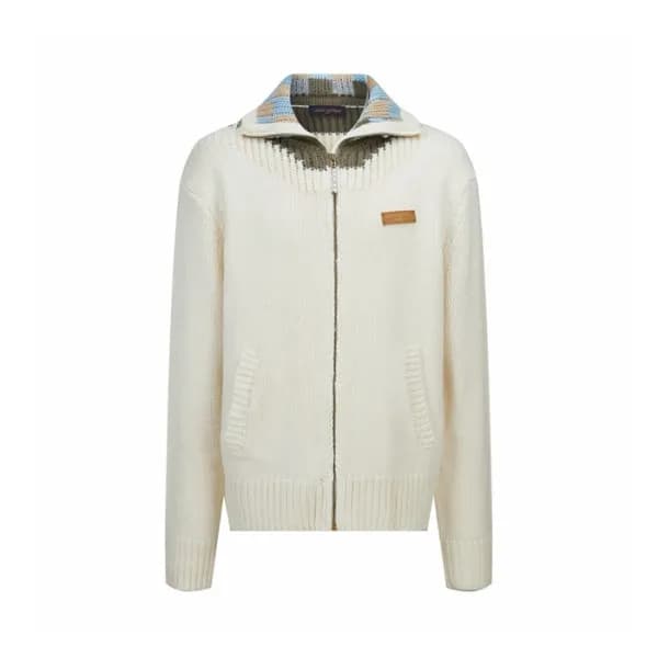 루이비통 남성 지퍼 장식 인타르시아 트랙 탑 - Louis vuitton Mens Zipp… - 1