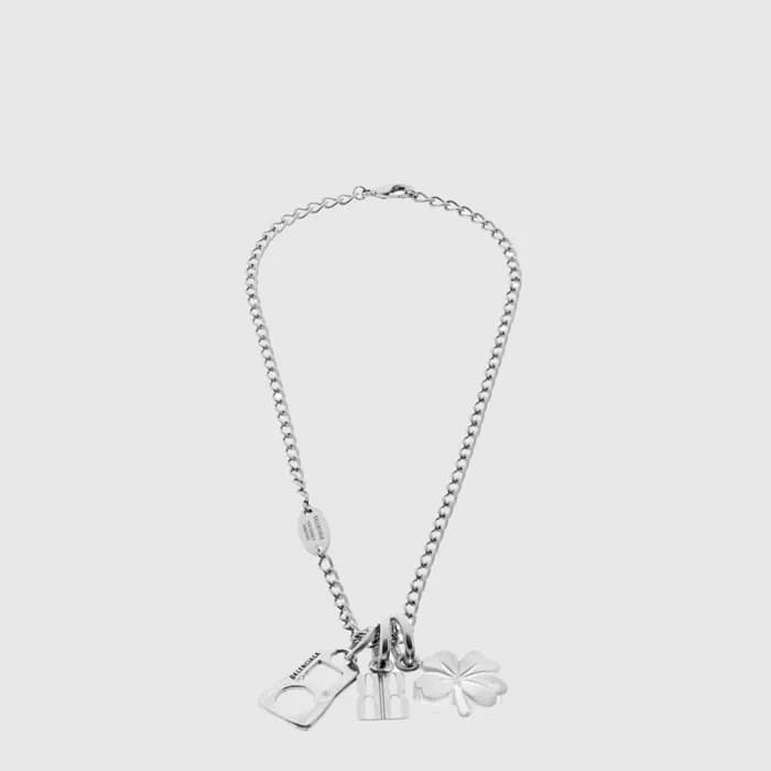 발렌시아가 남성 캐러셀 클로버 컬렉터 네크리스 - Balenciaga Mens Carousel Clover Collector Necklace - acc10979x - 1