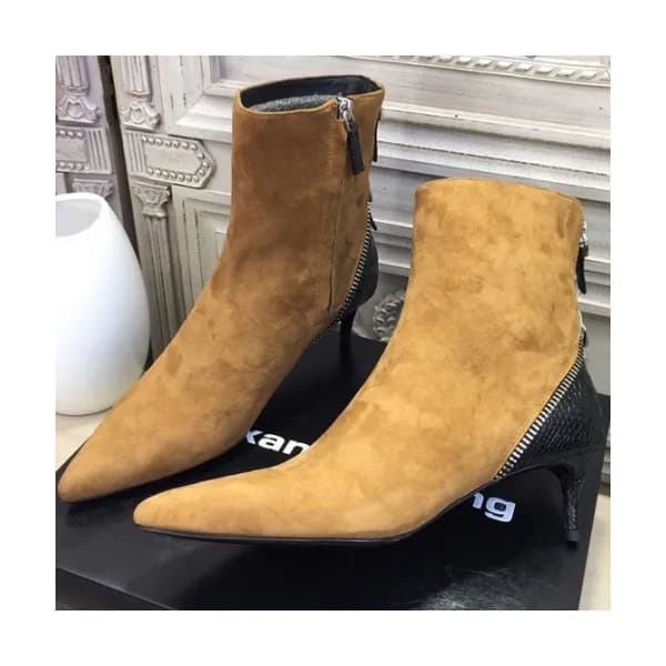 ALEXANDER WANG 2018 LADIES LEATHER ANKLE BOOTS - 알… - 1
