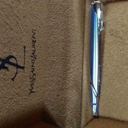 YSL MENS WHITE GOLD CUFFS - 입생로랑 남성용 18k도금 화… - 1