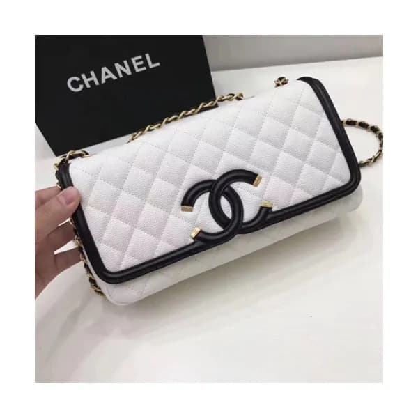 Chanel Women Leather Chain Shoulder Bag ,26.5CM - … - 1