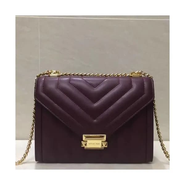 Michael Kors 2018 Leather Whitney Chain Shoulder B… - 1