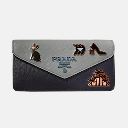 Prada 2018 Ladies Saffiano Leather Long Purse 1DH0… - 1