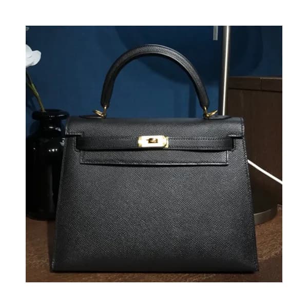 Hermes Kelly Epsom Leather Tote Shoulder Bag ,25cm… - 1