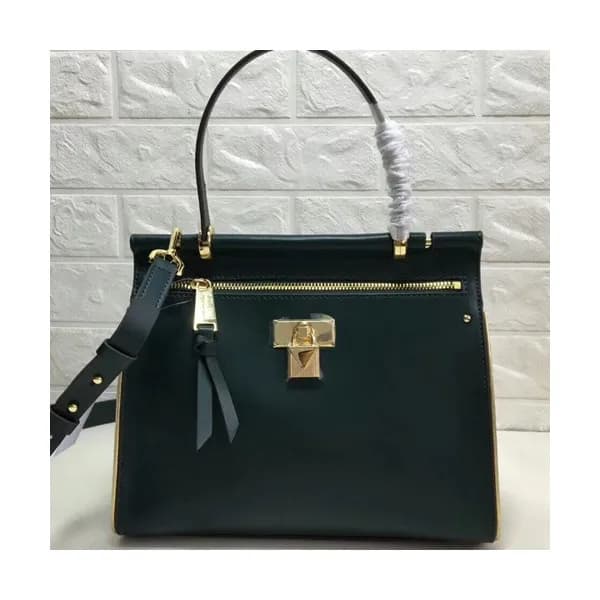 Michael Kors Leather Jasmine Mercer Lock Tote Shou… - 1
