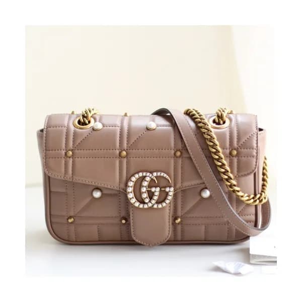 Gucci GG Marmont Matlase Women Shoulder Bag,26CM -… - 1