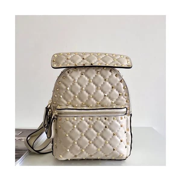 Valentino 2019 Leather Garavani Ruckstud Spike Min… - 1