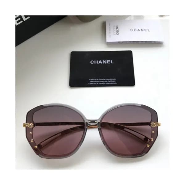 Chanel 2019 Womens Trendy Metal Frame Sunglasses -… - 1