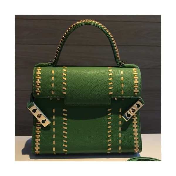 Delvaux 2019 Tempete Leather Tote Shoulder Bag,28C… - 1