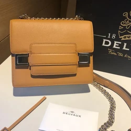 Delvaux 2019 Leather Shoulder Bag,18CM - 델보 2019 레… - 1