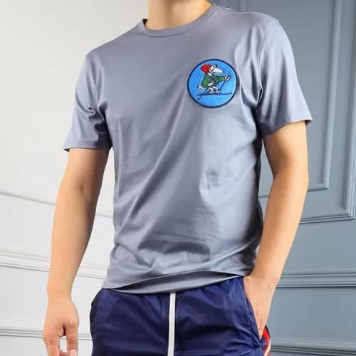 Mocler 2019 Mens Logo Cotton Short Sleeved T-shirt… - 1