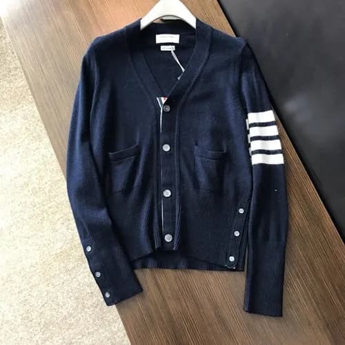 Thom Browne 2019 Mens Crew-neck Wool Cardigan - 톰브… - 1