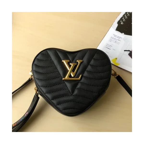 Louis Vuitton 2019 Leather New Wave Heart Shouder … - 1