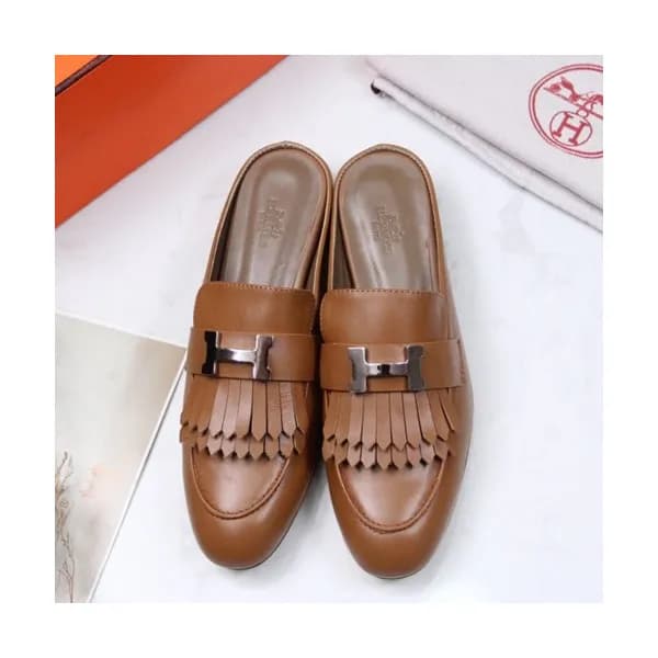 Hermes 2019 Ladies Leather Bloafer- 에르메스 2019 여성용 … - 1