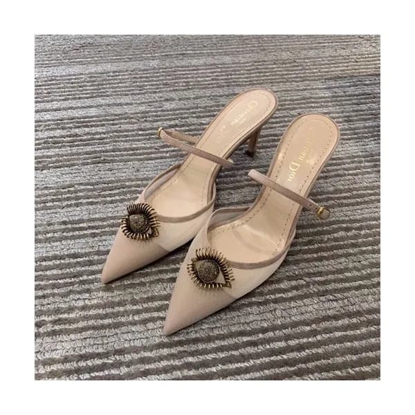 Dior 2019 Ladies Middle Heel Slipper - 디올 2019 여성용… - 1
