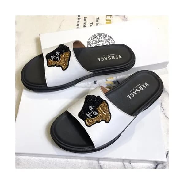 Versace 2019 Mens Leather Slipper - 베르사체 2019 남성… - 1