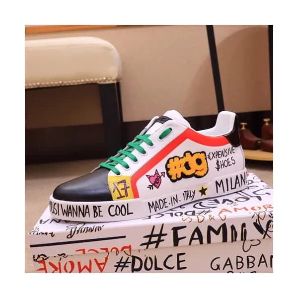 Dolce&Gabbana 2019 Mens Leather Sneakers - 돌체앤가바나… - 1