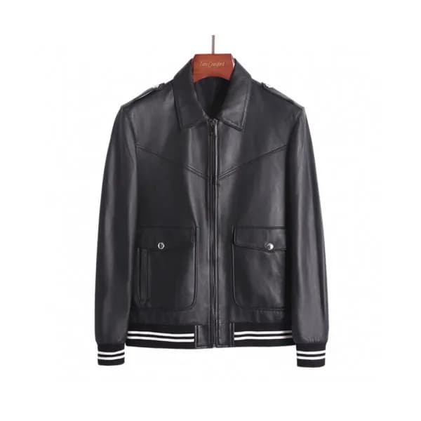 Givenchy 2019 Mens Logo Casual Leather Jacket - 지방… - 1