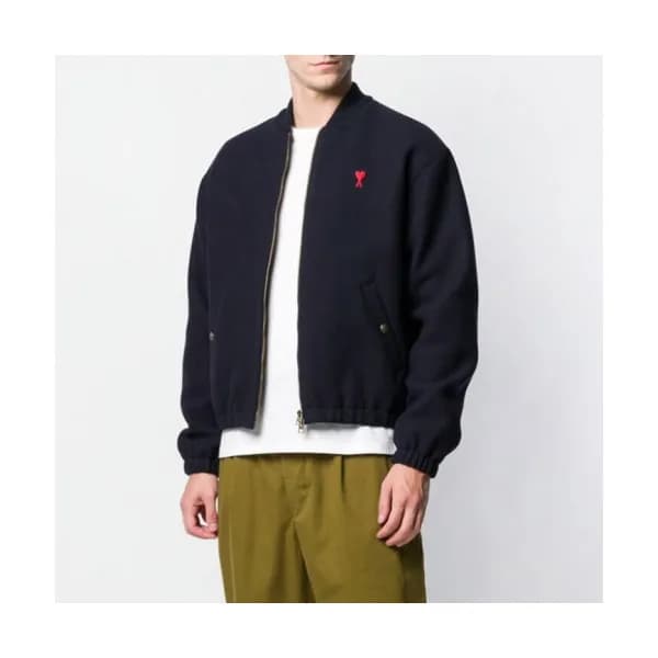 Ami 2019 Mens Logo Casual Wool Jacket - 아미 2019 남성… - 1